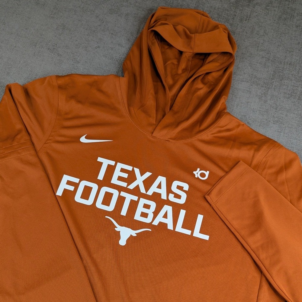 Nike Texas Football Hoodie Mens XL KD Kevin Durant Longhorns Performance NWOT
